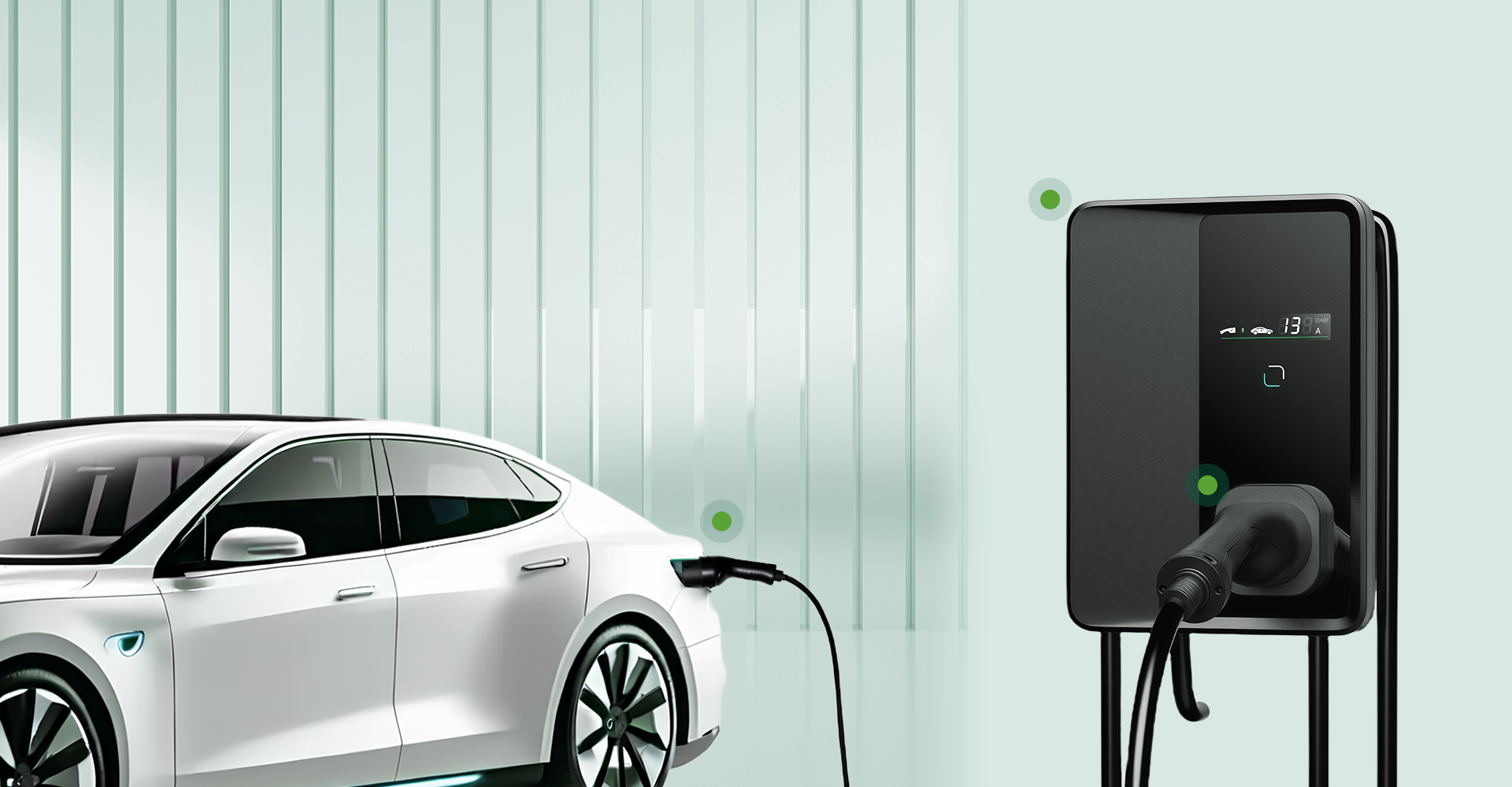 EV is charging