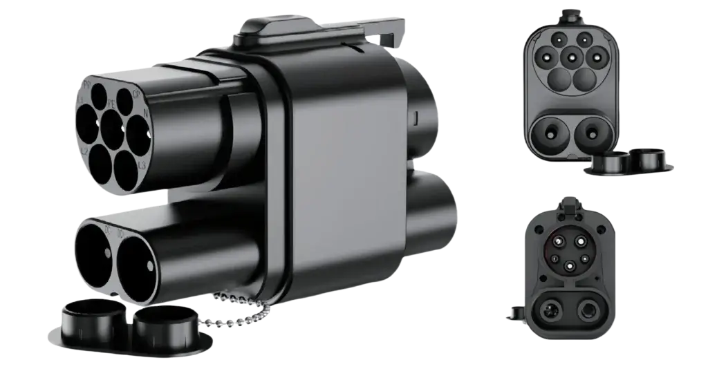 CCS2-CCS1 DC+AC EV Charging Adapter