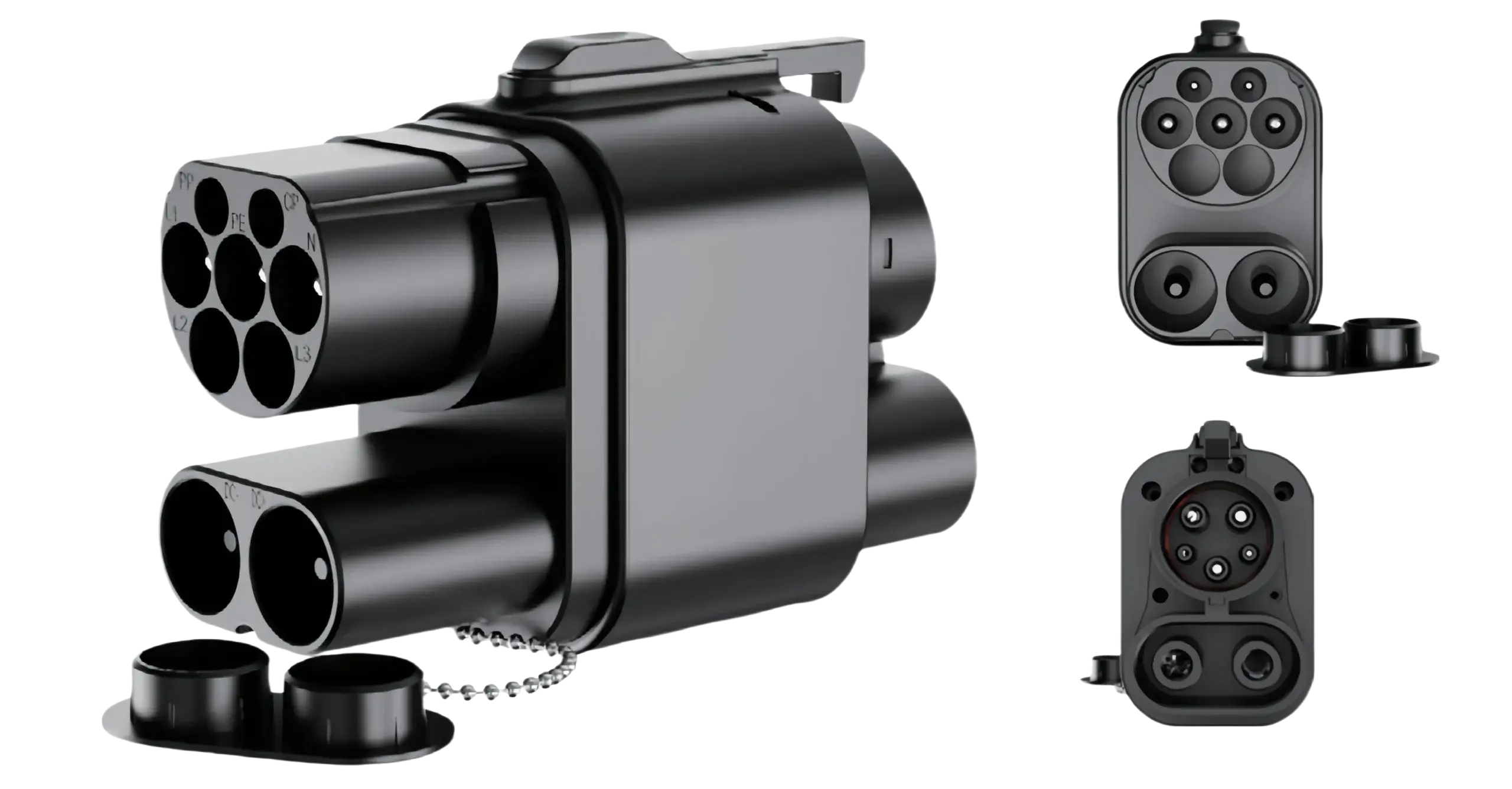 CCS2-CCS1 DC+AC EV Charging Adapter