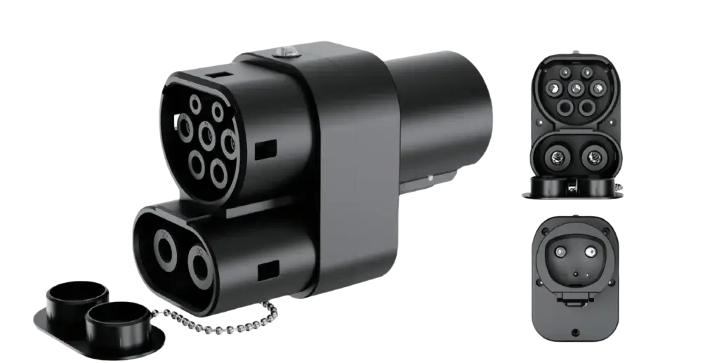 NACS to CCS2 DC+AC EV Charging Adapter