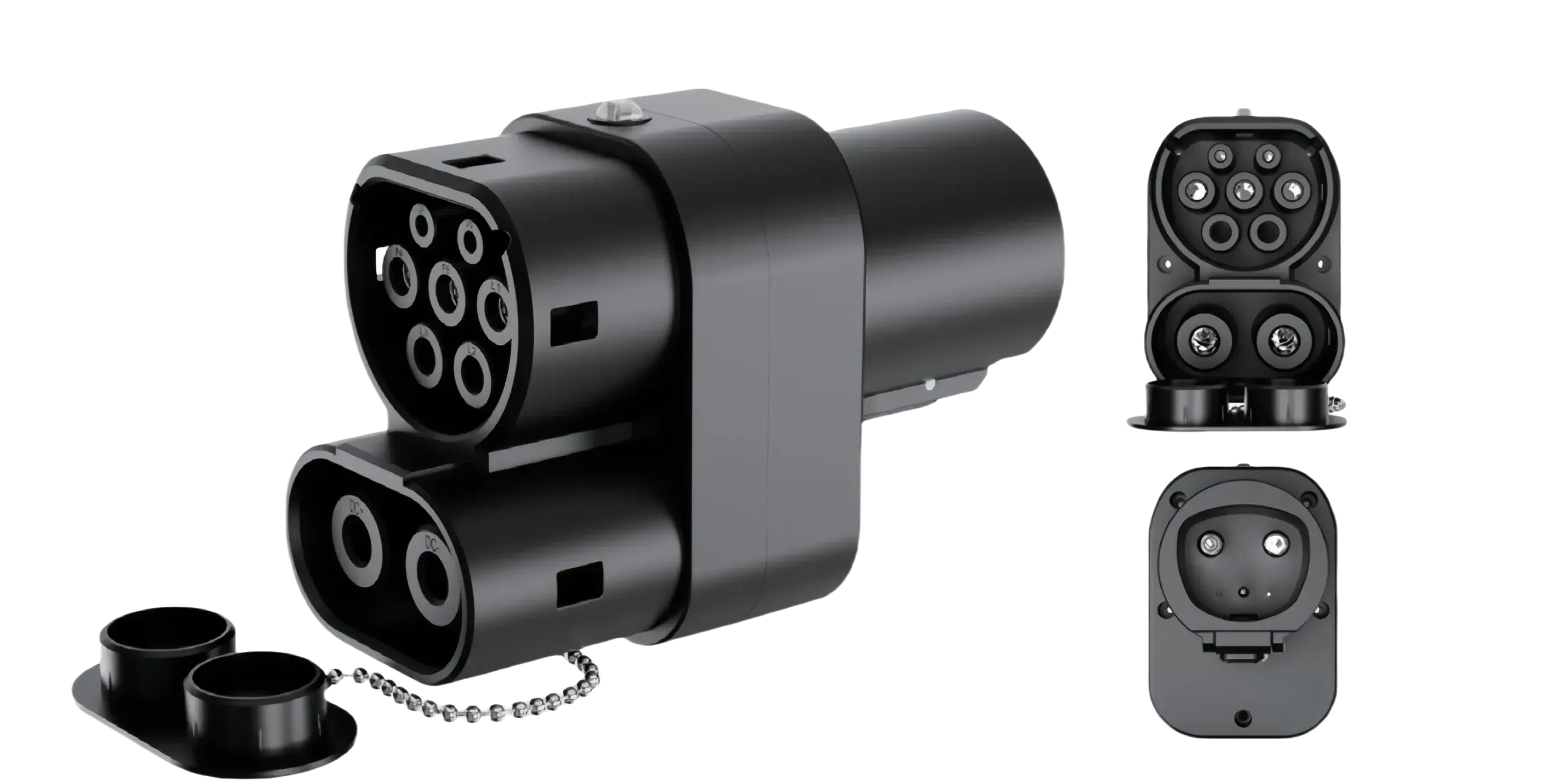 NACS to CCS2 DC+AC EV Charging Adapter