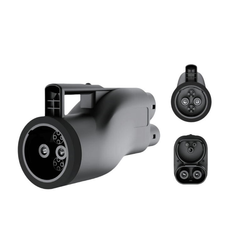 Adaptador de carga CHAdeMO a CCS2 para vehículos eléctricos de corriente continua