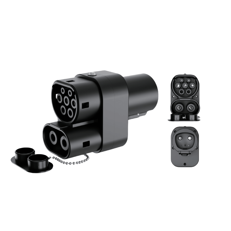 NACS to CCS2 DC+AC EV Charging Adapter